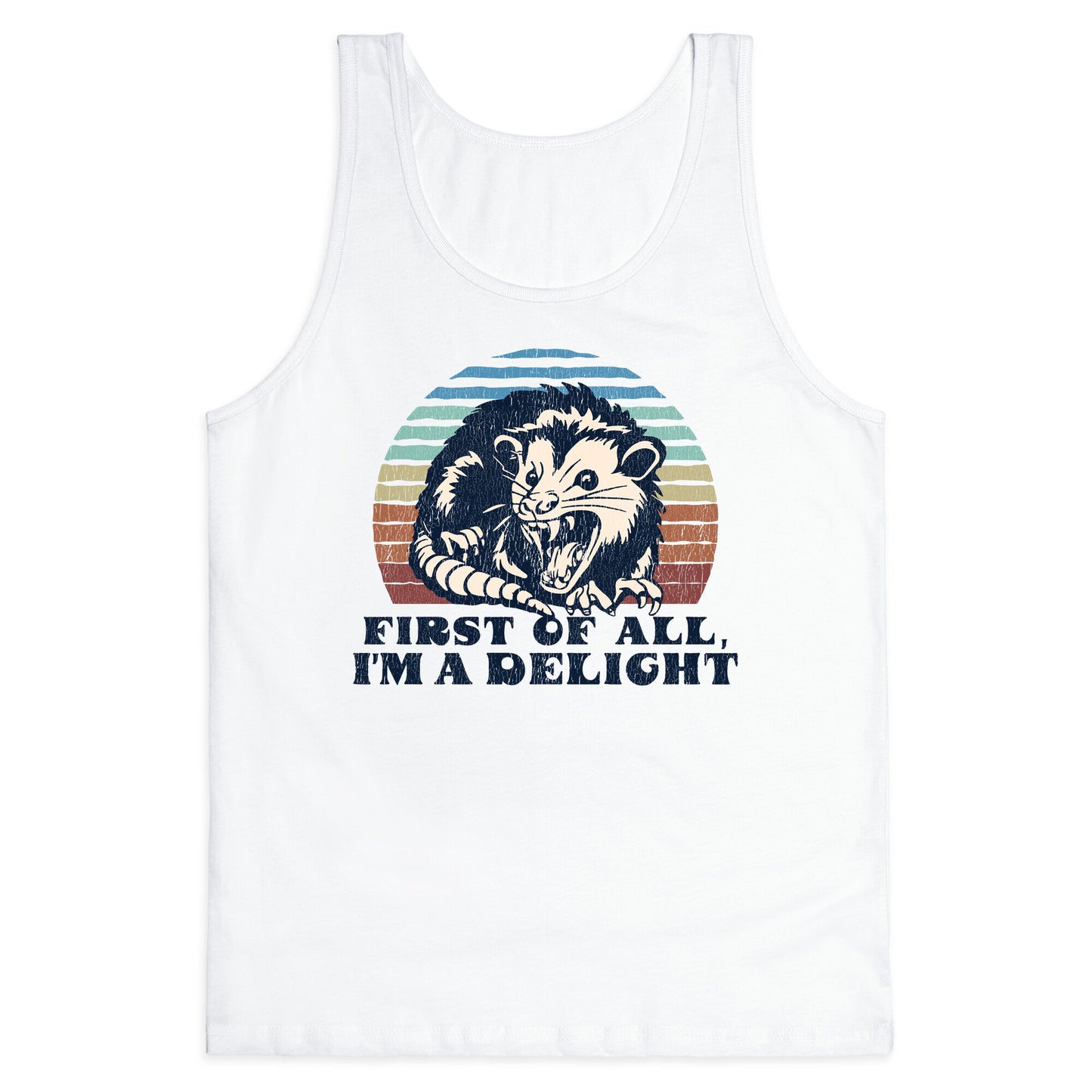 Delightful Unhinged Possum Tank Top