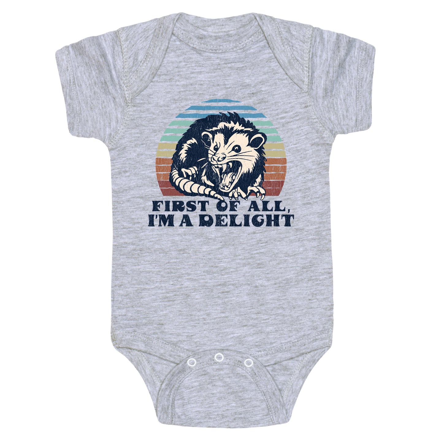 Delightful Unhinged Possum Baby One-Piece