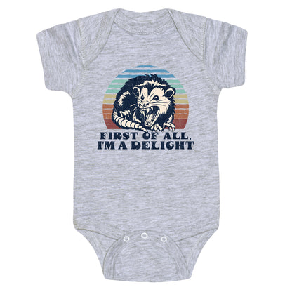 Delightful Unhinged Possum Baby One-Piece