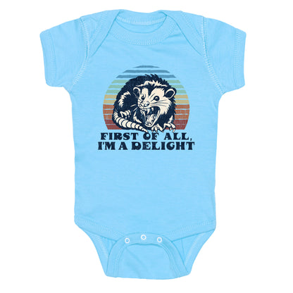 Delightful Unhinged Possum Baby One-Piece