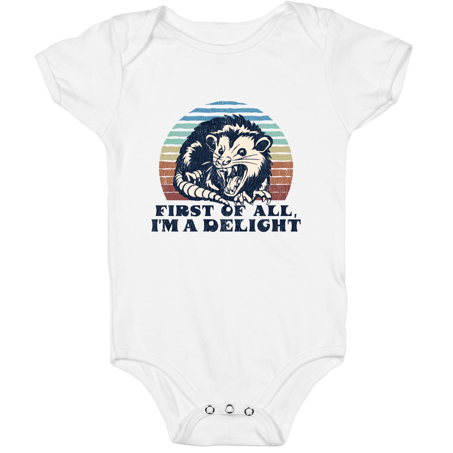 Delightful Unhinged Possum Baby One-Piece