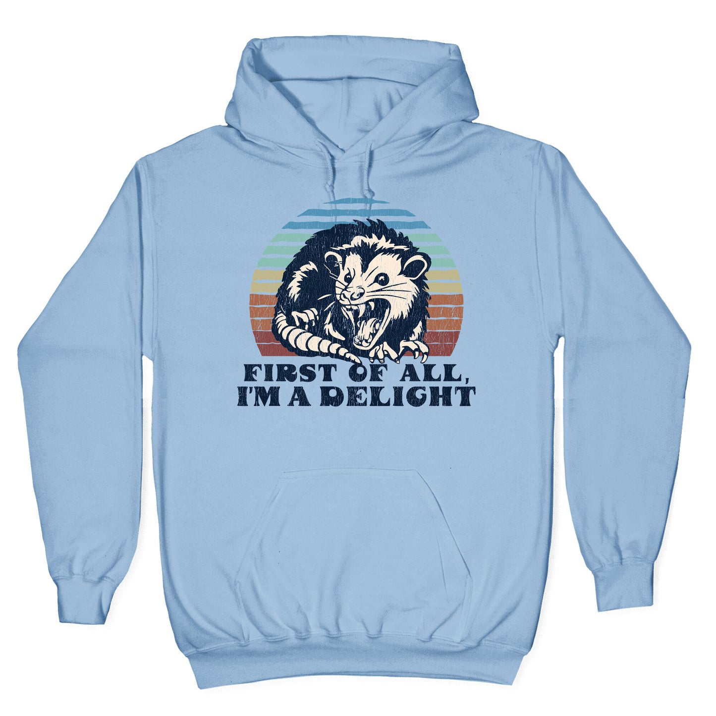 Delightful Unhinged Possum Hoodie