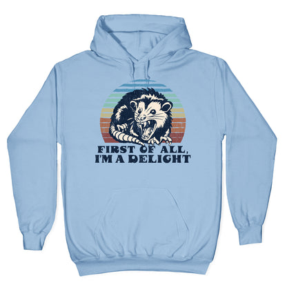 Delightful Unhinged Possum Hoodie