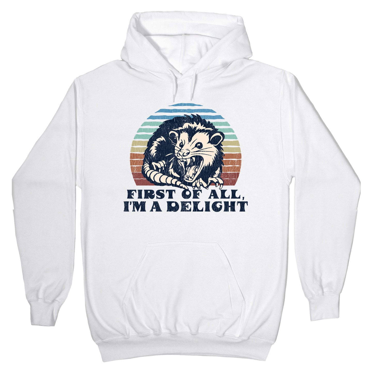 Delightful Unhinged Possum Hoodie