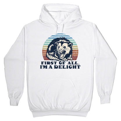 Delightful Unhinged Possum Hoodie