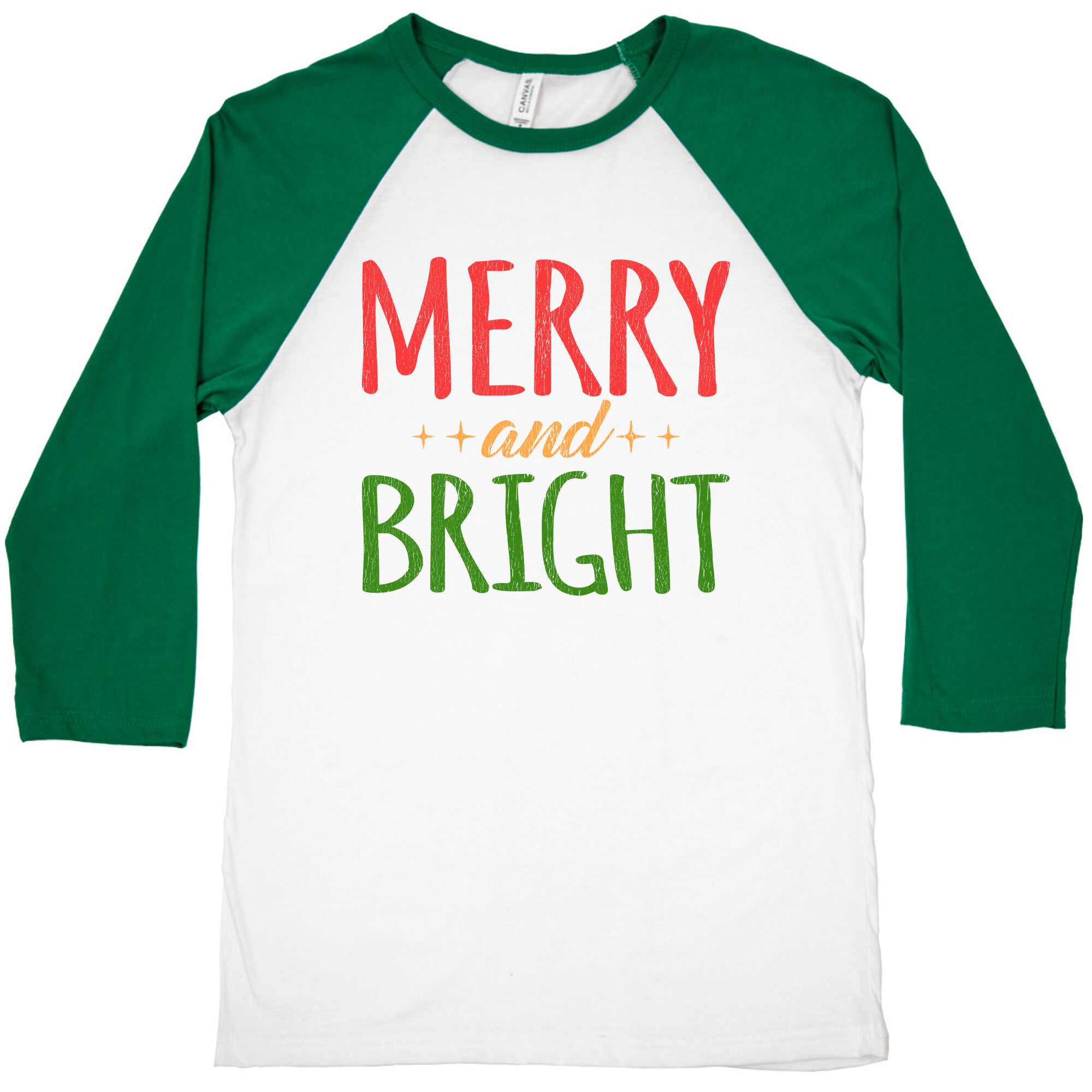 Merry & Bright Baseball Tee