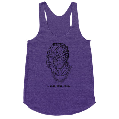 I Like Your Face Racerback Tank