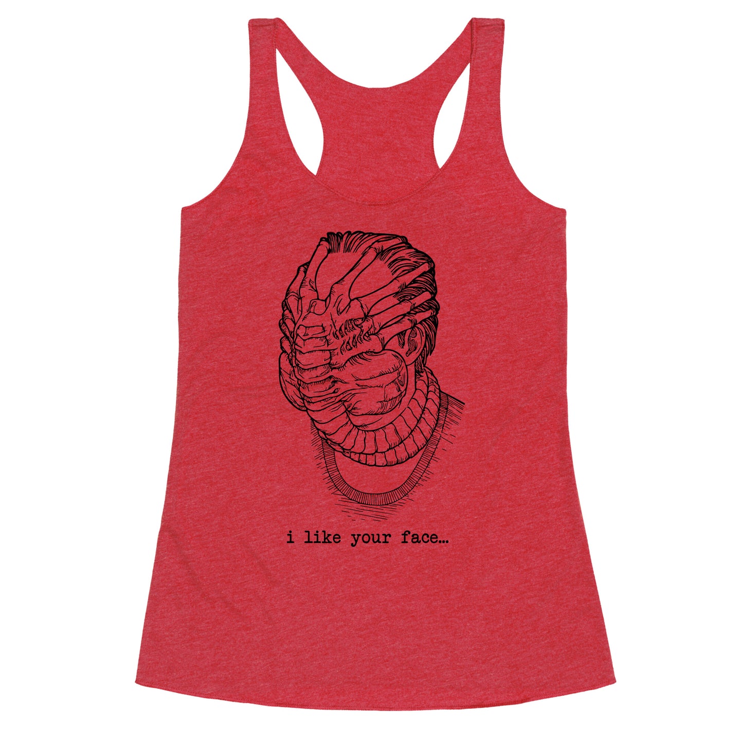 I Like Your Face Racerback Tank