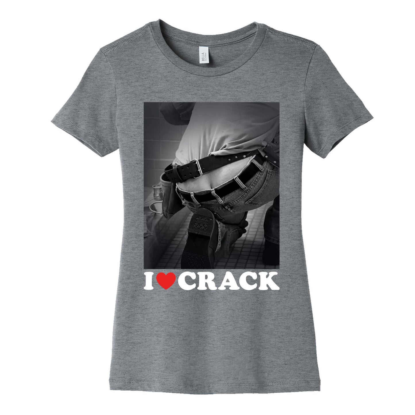 I Love Crack Womens Cotton Tee