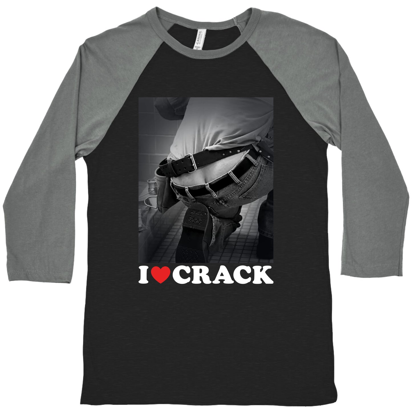 I Love Crack Baseball Tee