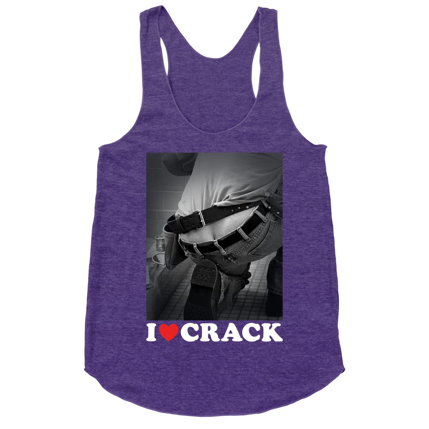 I Love Crack Racerback Tank