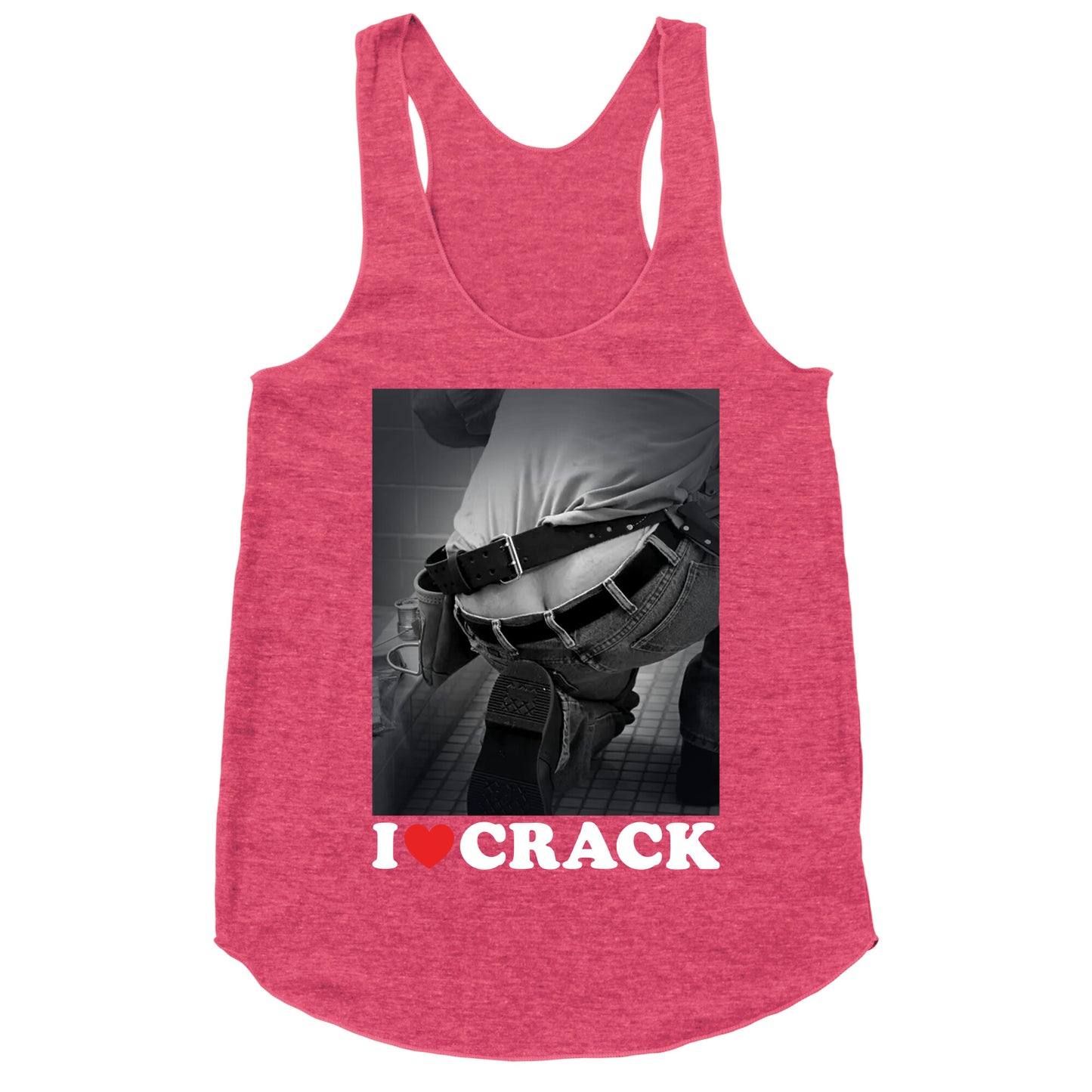 I Love Crack Racerback Tank