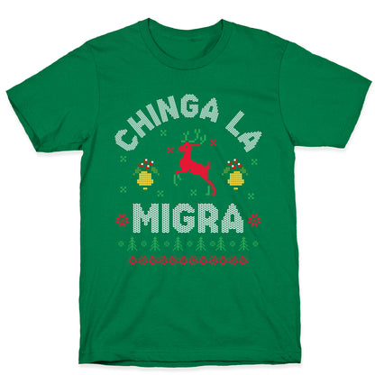 Chinga La Migra Christmas T-Shirt