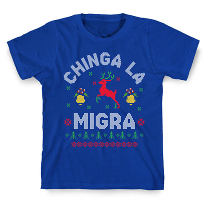Chinga La Migra Christmas T-Shirt