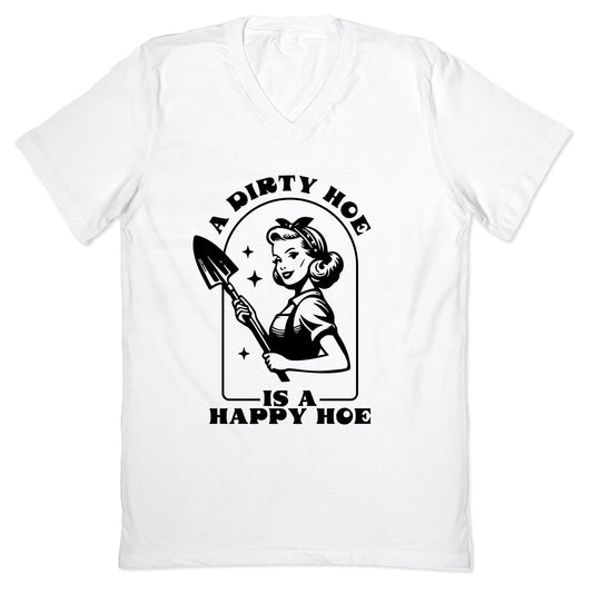 Dirty Hoe, Happy Hoe V-Neck