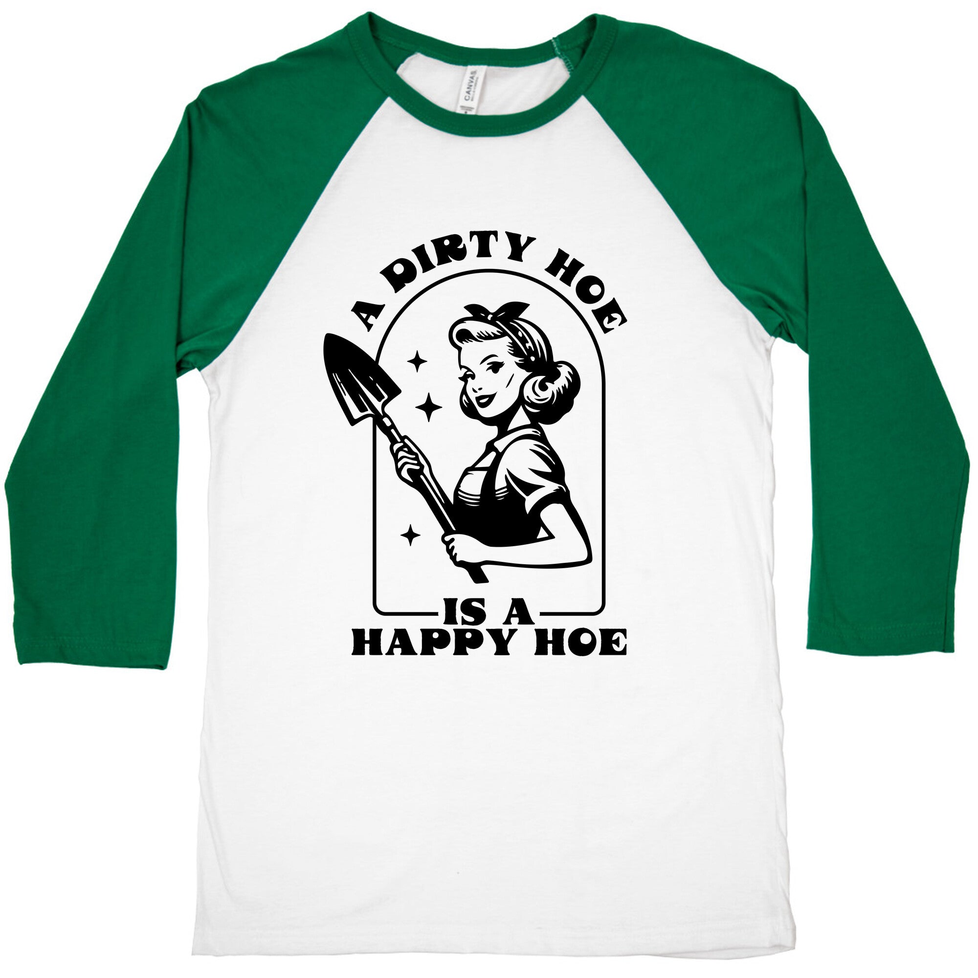 Dirty Hoe, Happy Hoe Baseball Tee