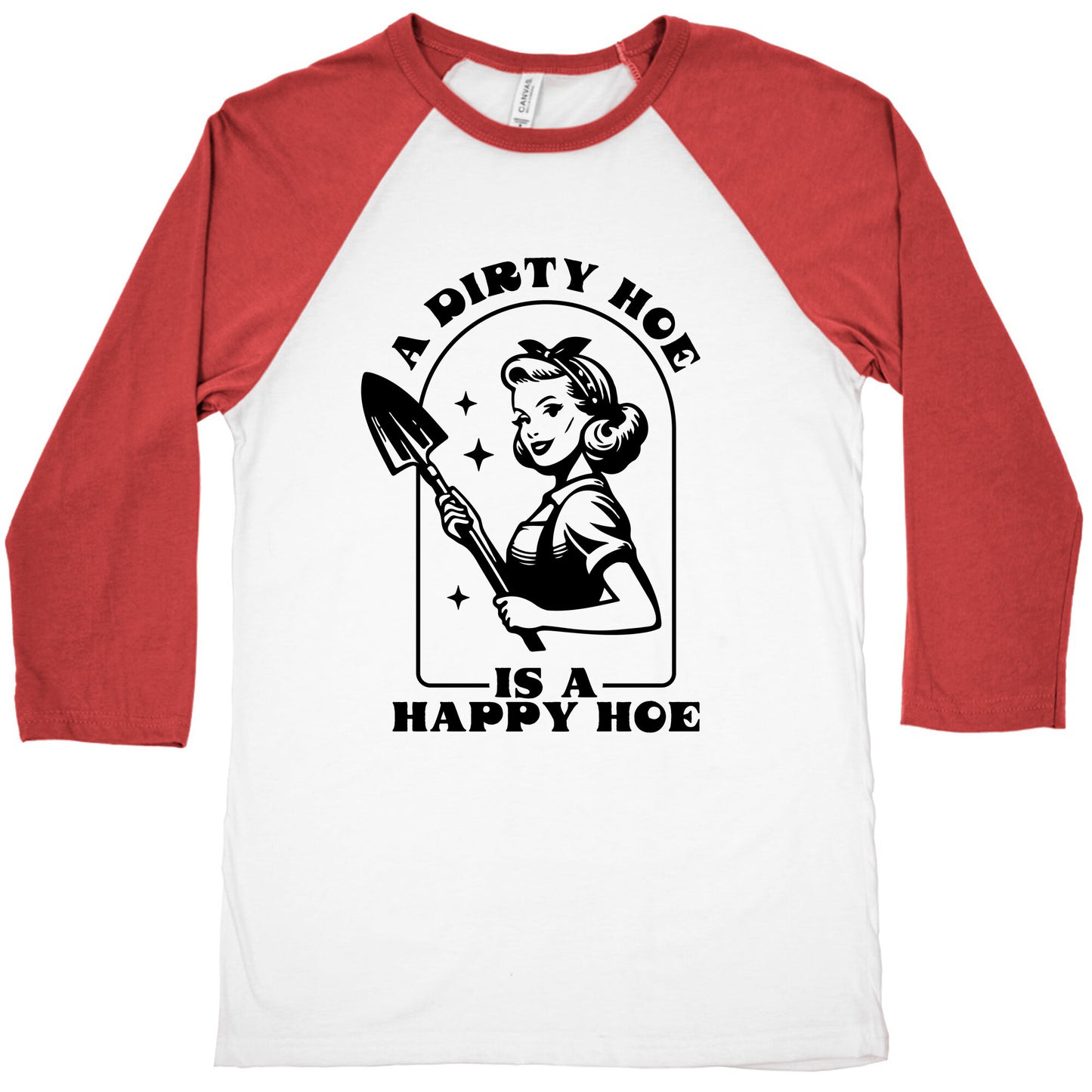 Dirty Hoe, Happy Hoe Baseball Tee