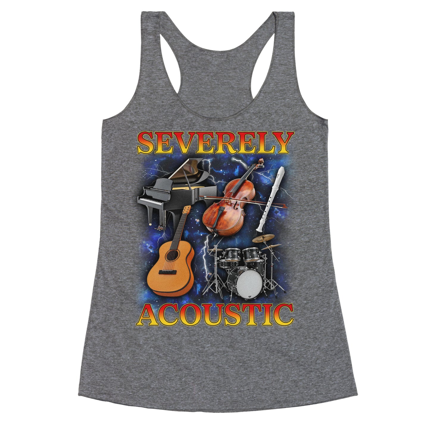 Severely Acoustic Racerback Tank