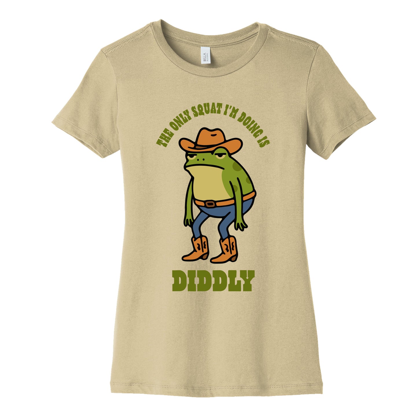 Diddly Squat Frog Womens Cotton Tee