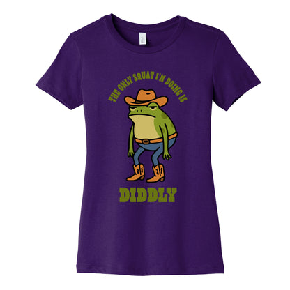 Diddly Squat Frog Womens Cotton Tee