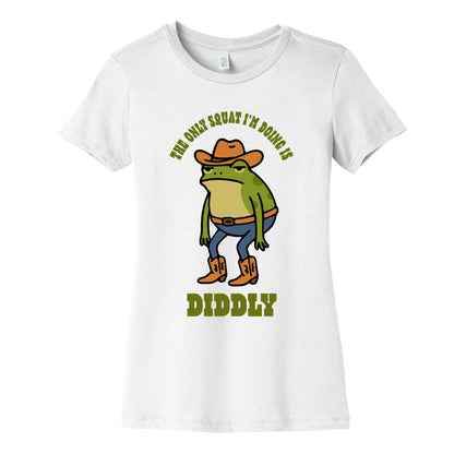 Diddly Squat Frog Womens Cotton Tee