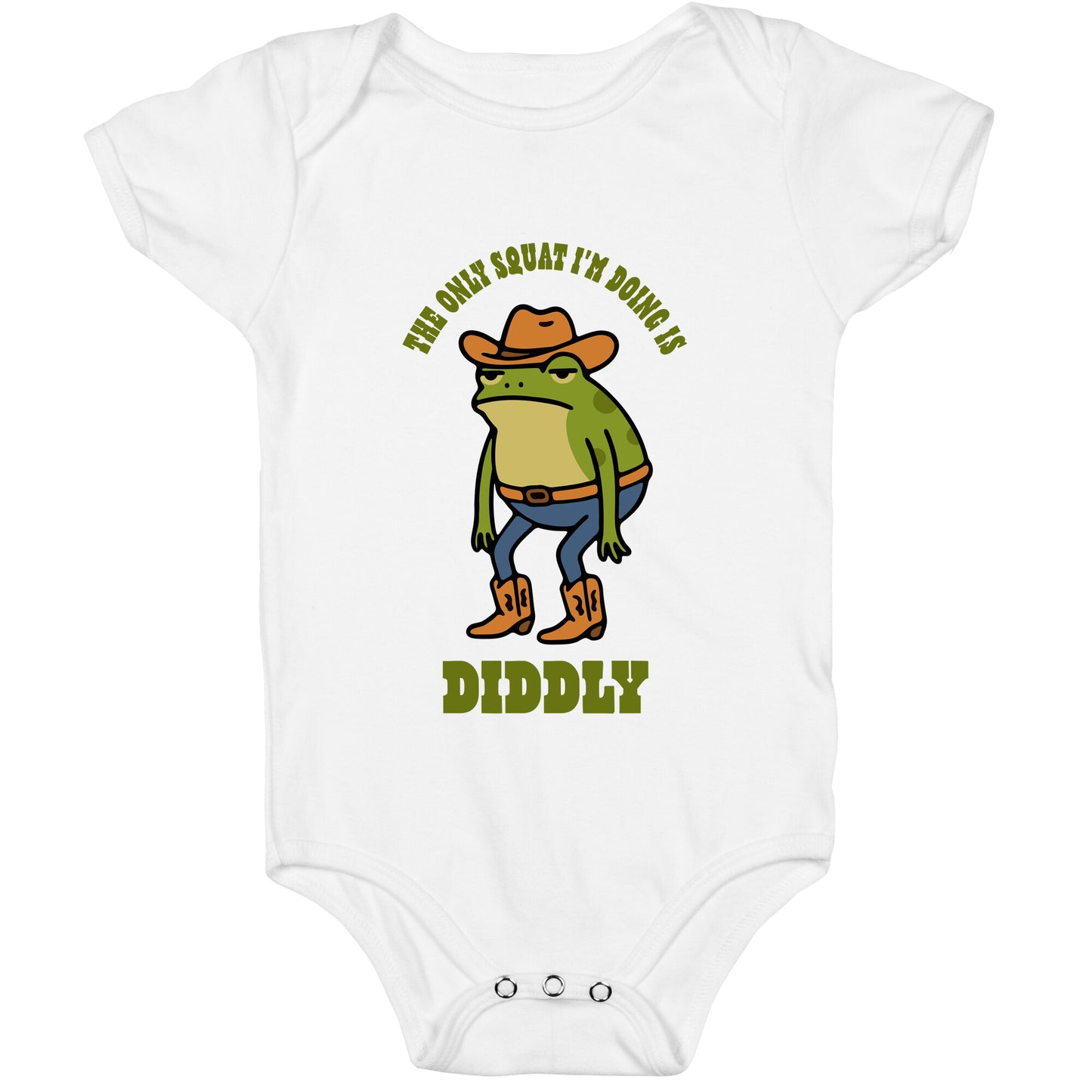 Diddly Squat Frog Baby One-Piece