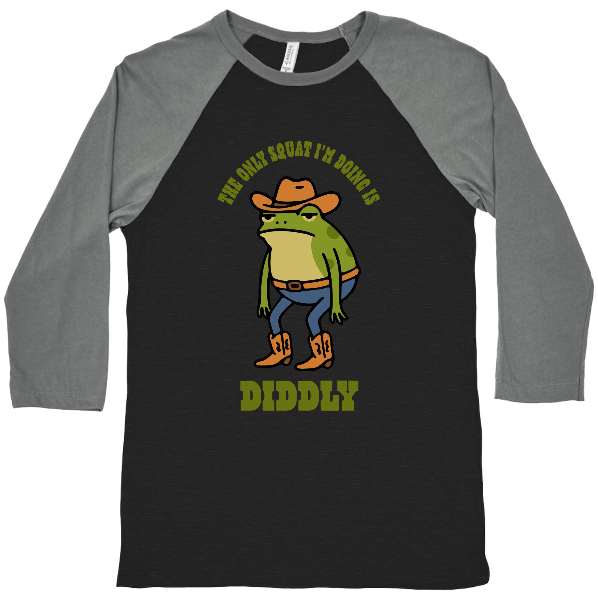 Diddly Squat Frog Baseball Tee