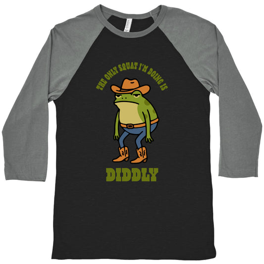 Diddly Squat Frog Baseball Tee