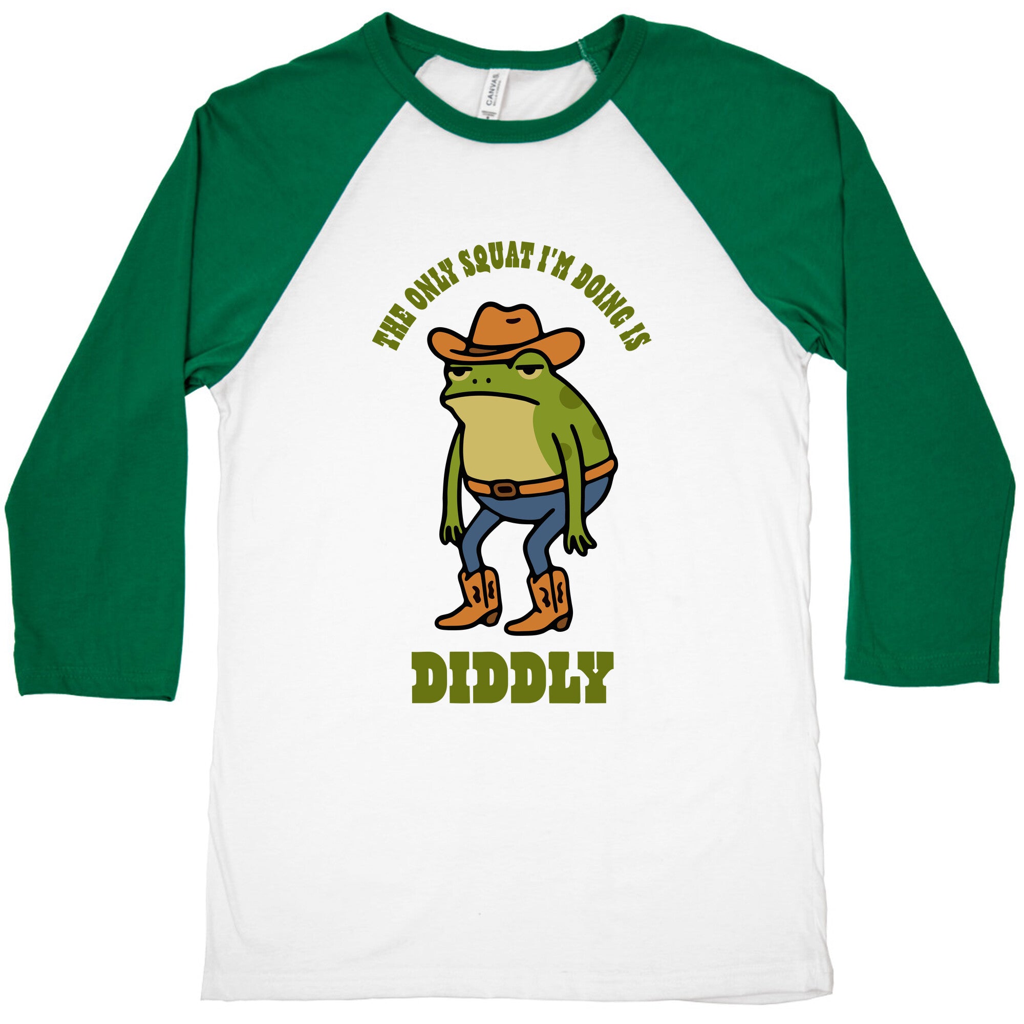 Diddly Squat Frog Baseball Tee
