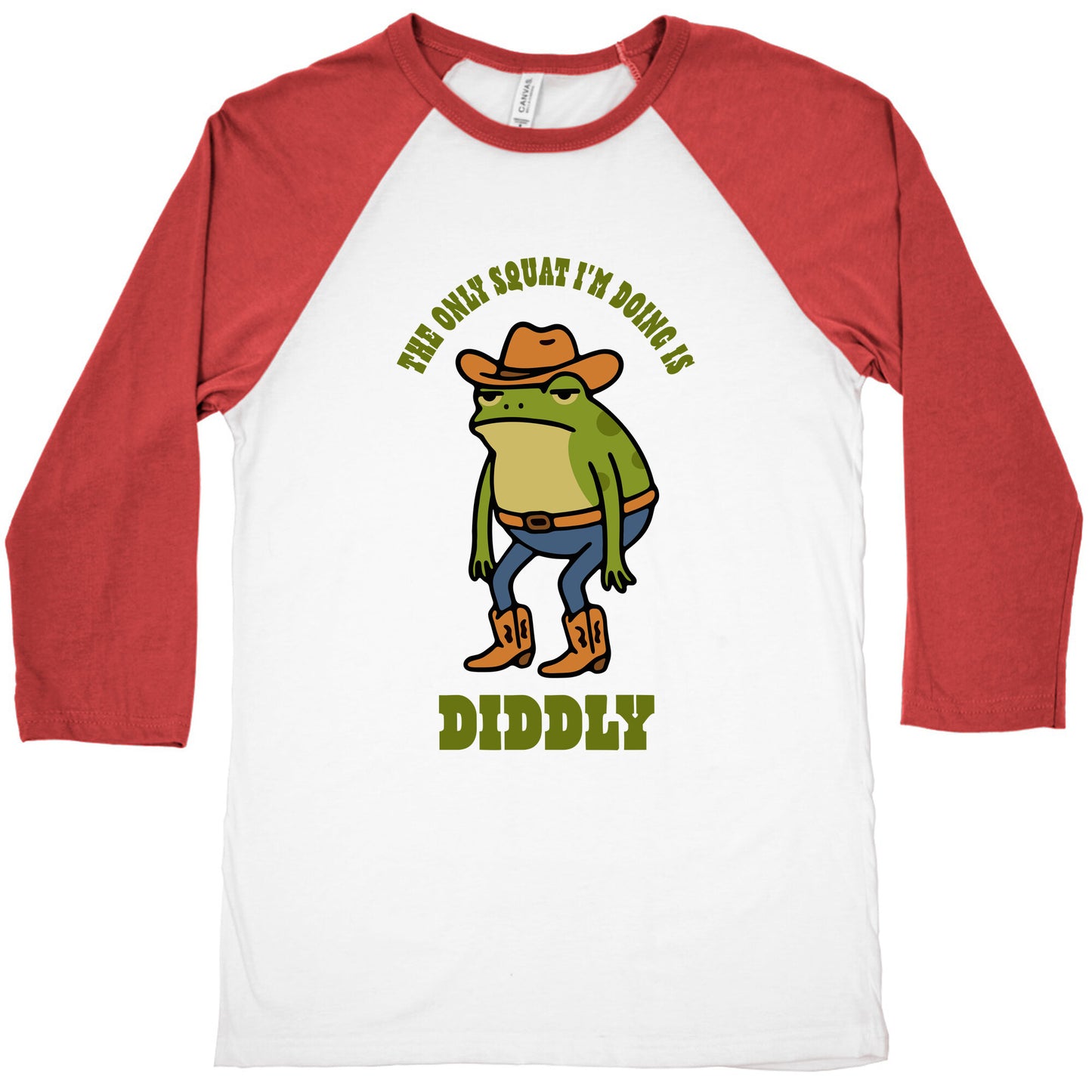 Diddly Squat Frog Baseball Tee