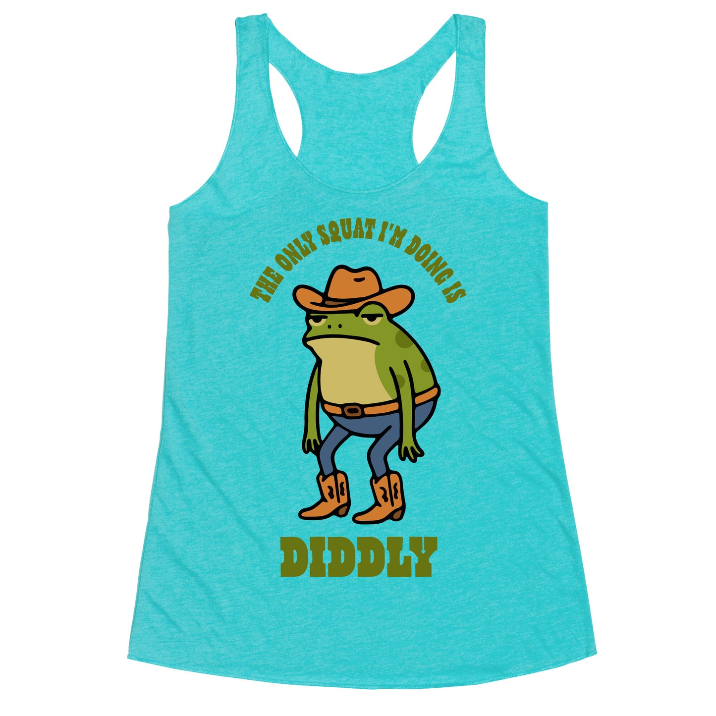 Diddly Squat Frog Racerback Tank