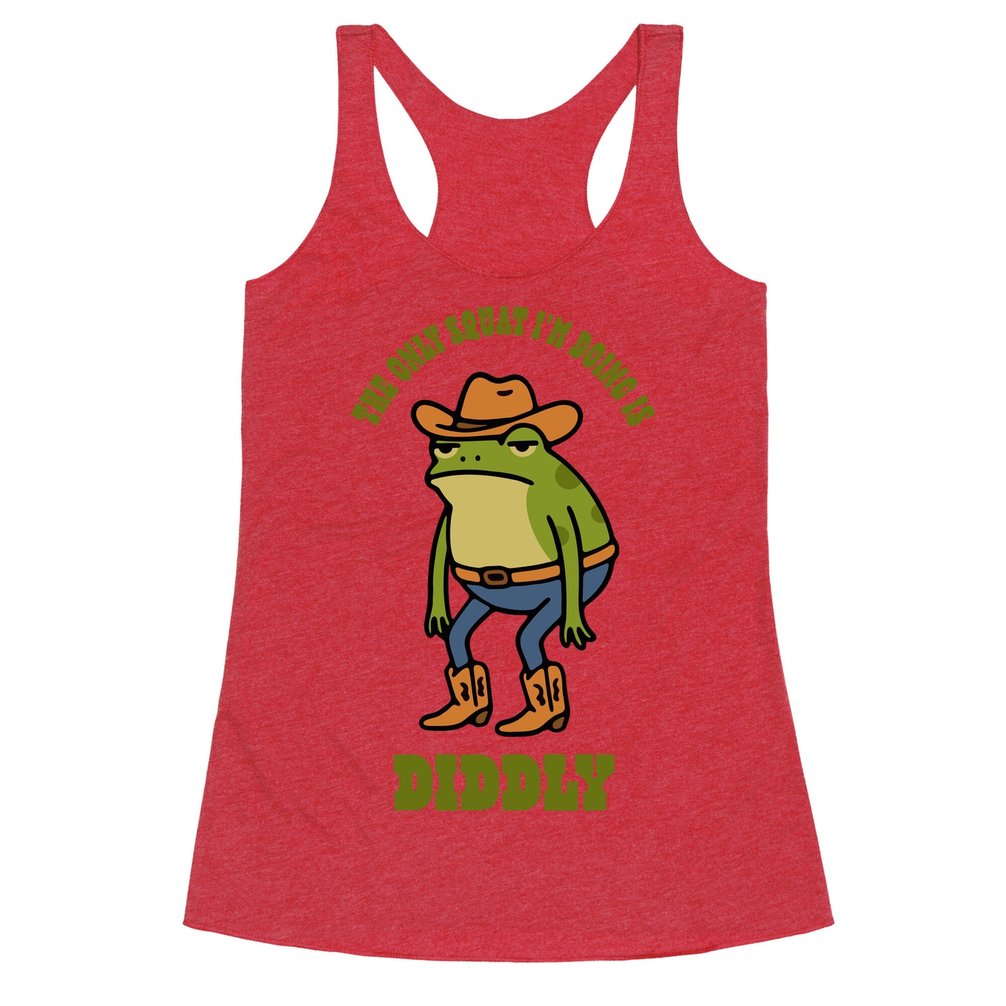 Diddly Squat Frog Racerback Tank