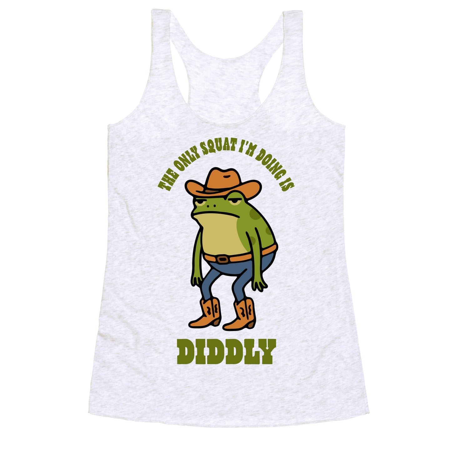 Diddly Squat Frog Racerback Tank