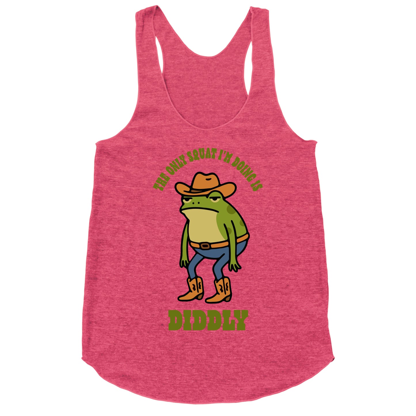 Diddly Squat Frog Racerback Tank