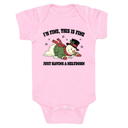 Just Having A Meltdown Baby One-Piece