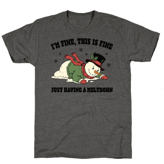 Just Having A Meltdown Unisex Triblend Tee