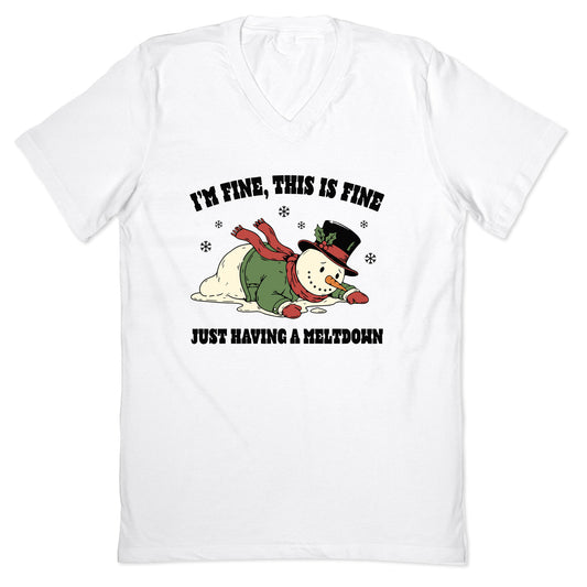 Just Having A Meltdown V-Neck