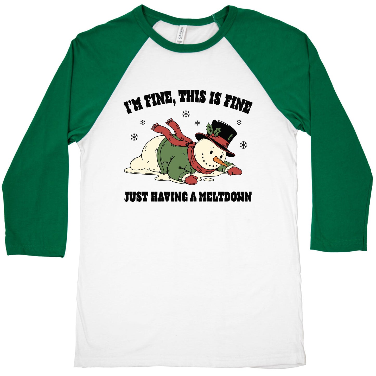 Just Having A Meltdown Baseball Tee