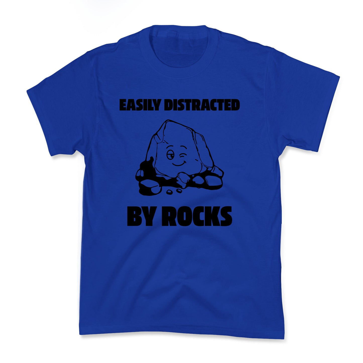 Easily Distracted By Rocks Kids Tee