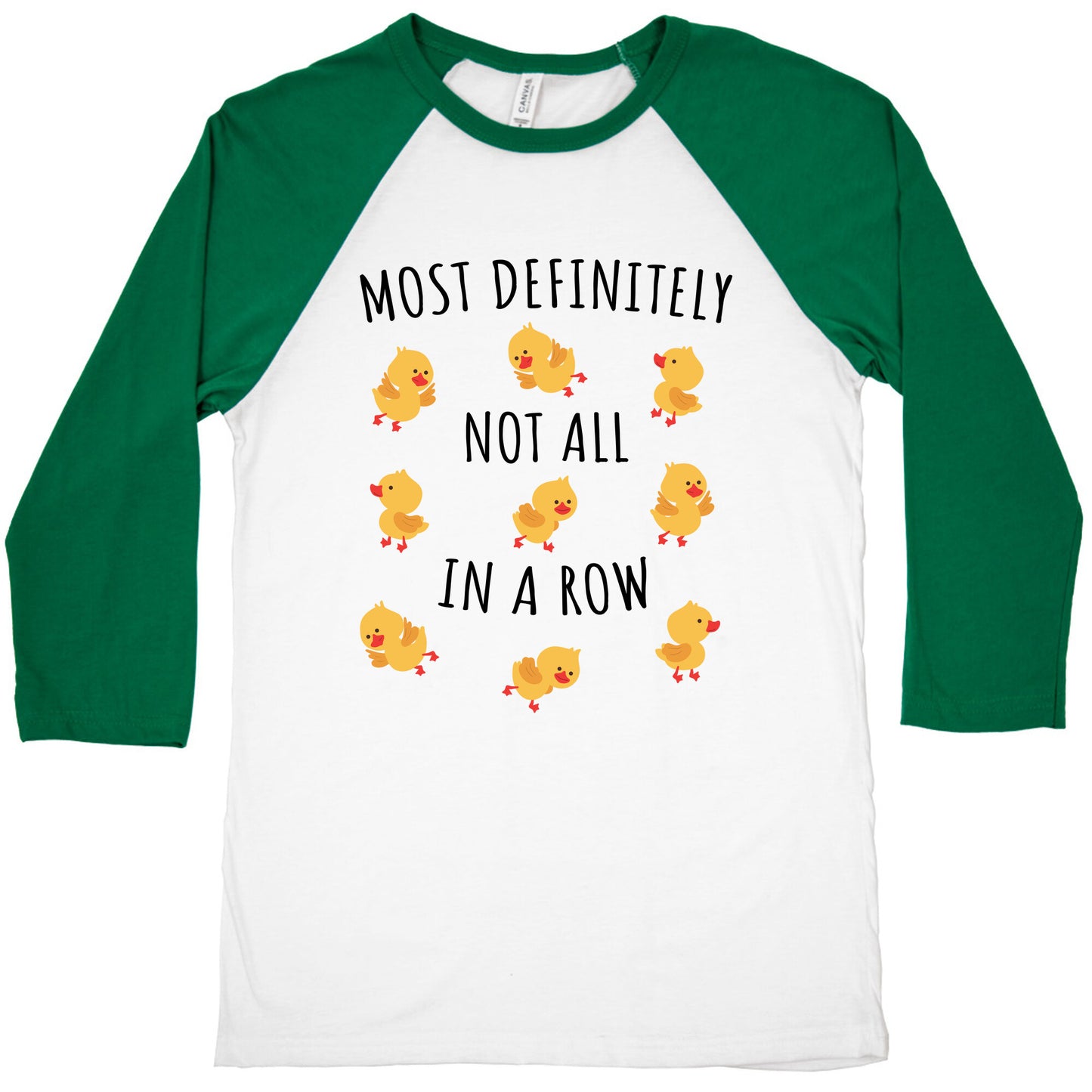 Not All In A Row Baseball Tee