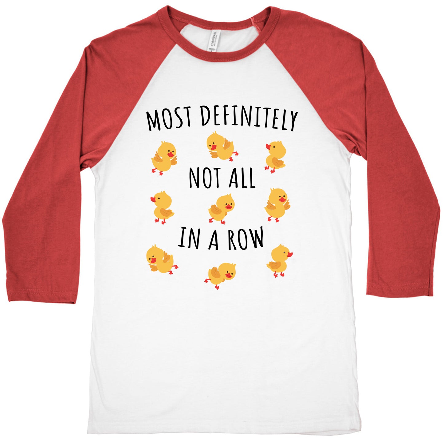 Not All In A Row Baseball Tee