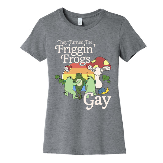 Gay Frogs Womens Cotton Tee