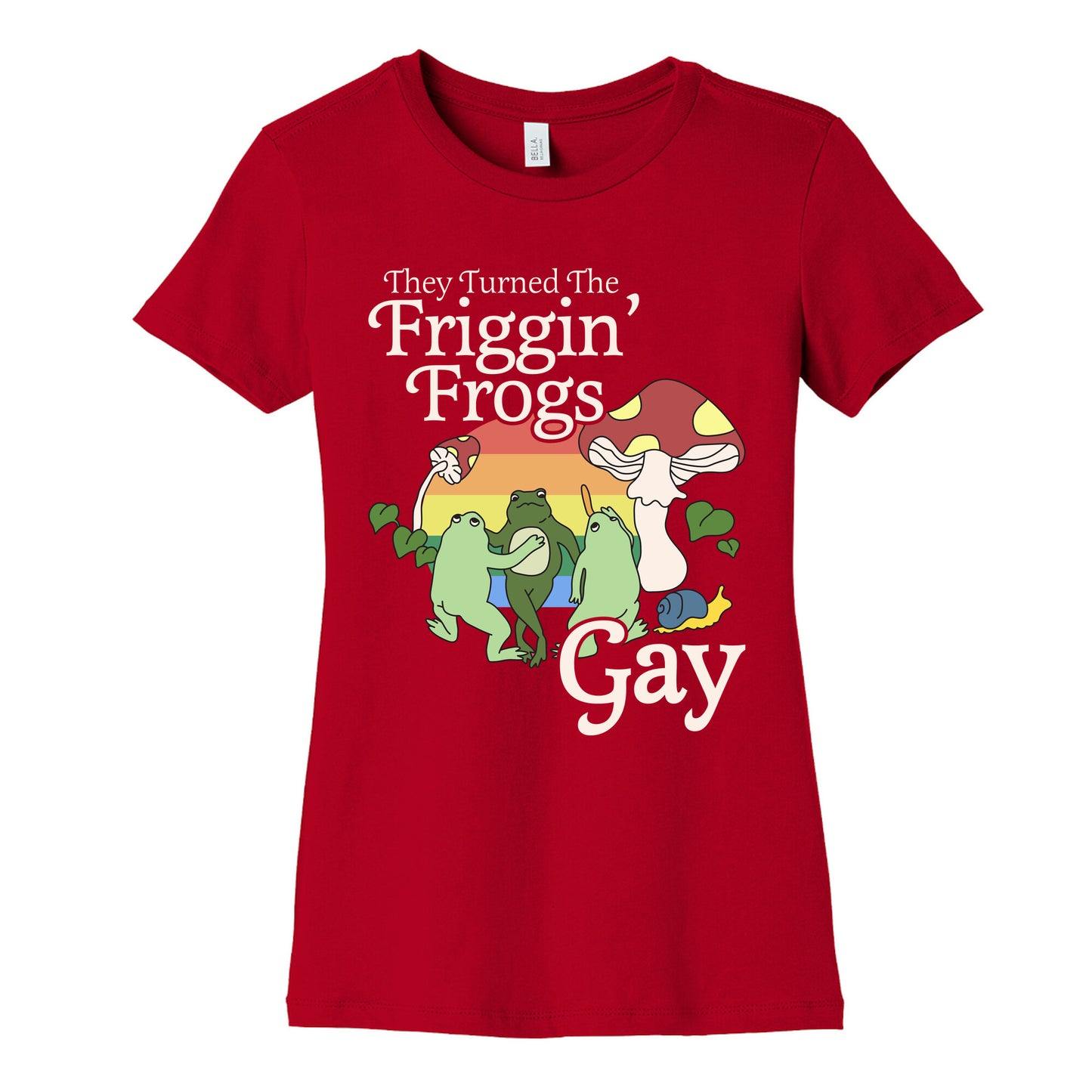 Gay Frogs Womens Cotton Tee