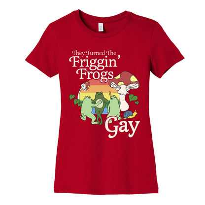 Gay Frogs Womens Cotton Tee