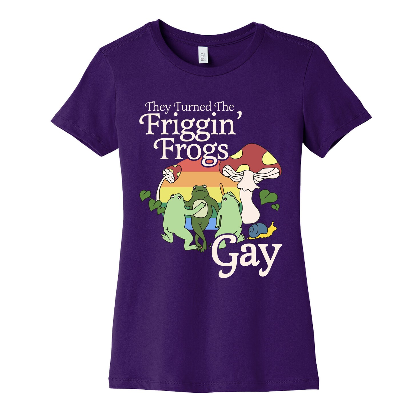 Gay Frogs Womens Cotton Tee