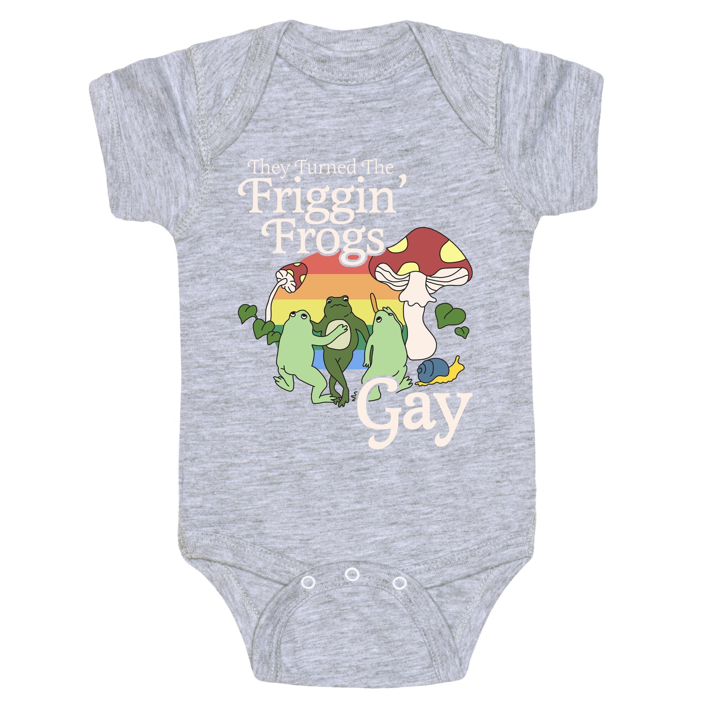Gay Frogs Baby One-Piece