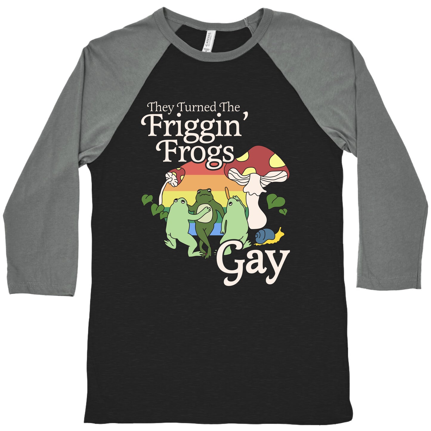 Gay Frogs Baseball Tee