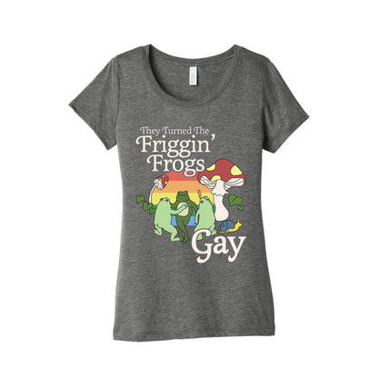 Gay Frogs Womens Triblend Tee