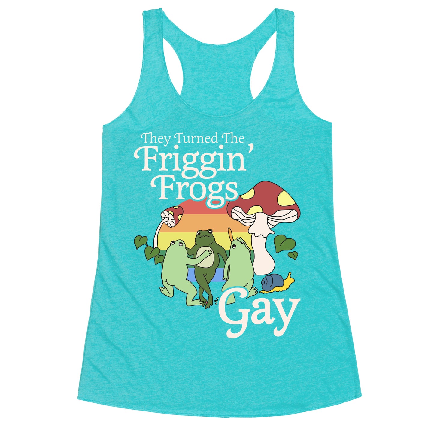 Gay Frogs Racerback Tank