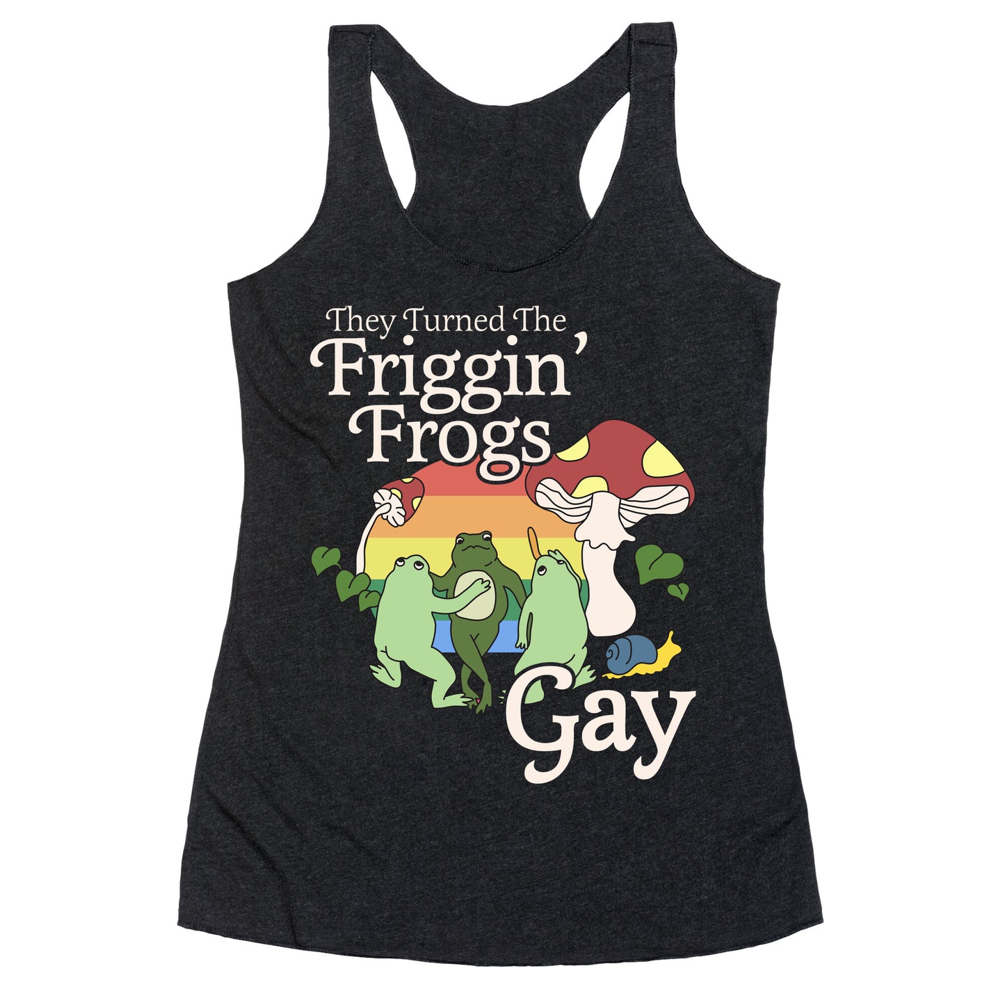 Gay Frogs Racerback Tank